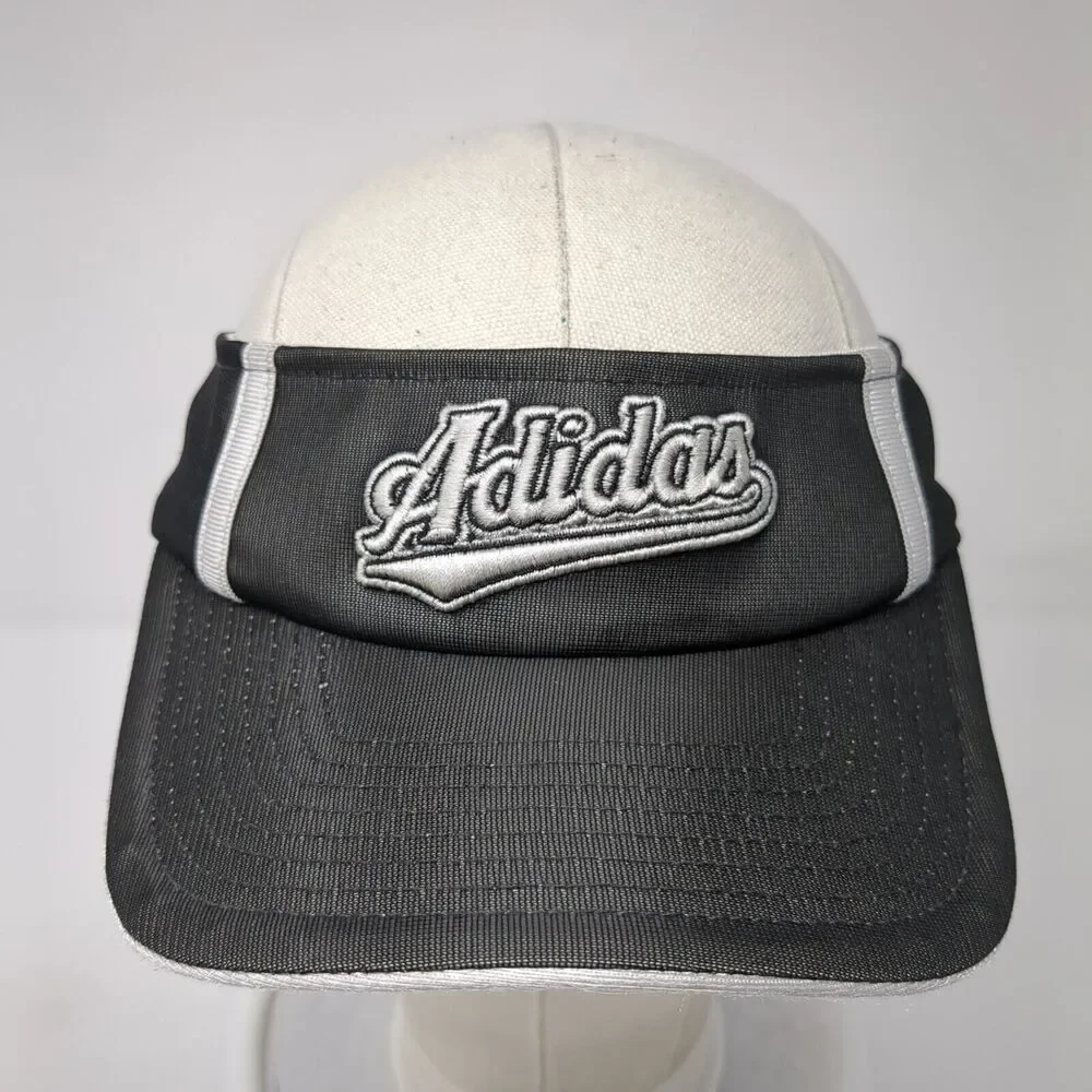 Adidas Strapback Golf Sun Visor Black One Size Adjustable Embroidered Polyester